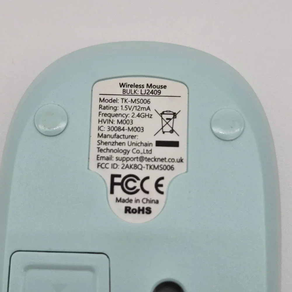 TECKNET Wireless Mouse TK-MS006 Mint‎ Green Portable Pastel Tech Clean Girl